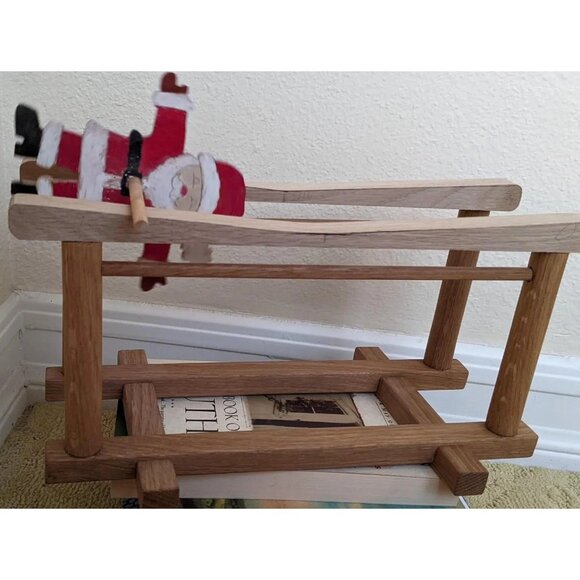 Kinetic Wood Folk Art Hand Craft 4 Spin Rolling Motion Frenetic 'No Platform' - Picture 7 of 7